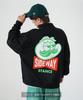 [IMPROVES] [SIDEWAYSTANCE] Snack Logo Fleece Half-Zip Sweatshirt