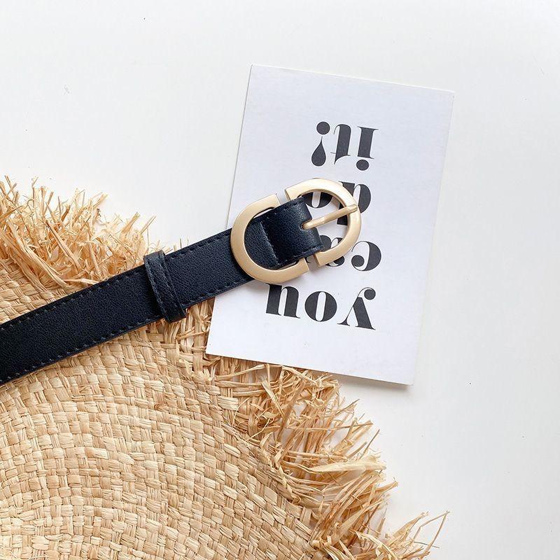 

Регулируемый Современный Женский Ремень Удобный Материал ПУ Универсальный Для Любого Стиля чёрный