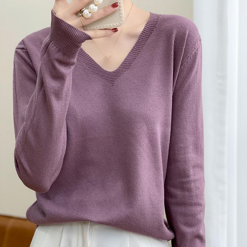 

Жіночий літній легкий пуловер - 50% суміші шовку та вовни тутового дерева, дихаючий м який трикотаж, терморегуляція XL фіолетовий