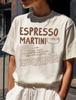 Espresso Martini Comfort Colors Short Sleeve T-Shirt | Boho Vintage Style Cocktail Shirt, Trendy Tee