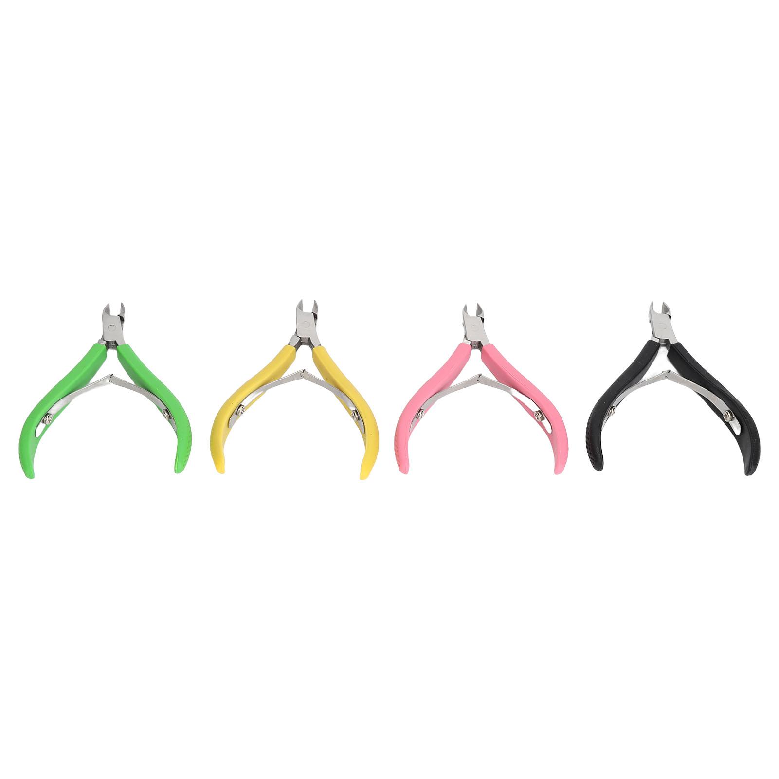 

Кусачки для ногтей, триммер, нержавеющая сталь, 4 цвета, нескользящая силиконовая ручка, средство для удаления омертвевшей кожи