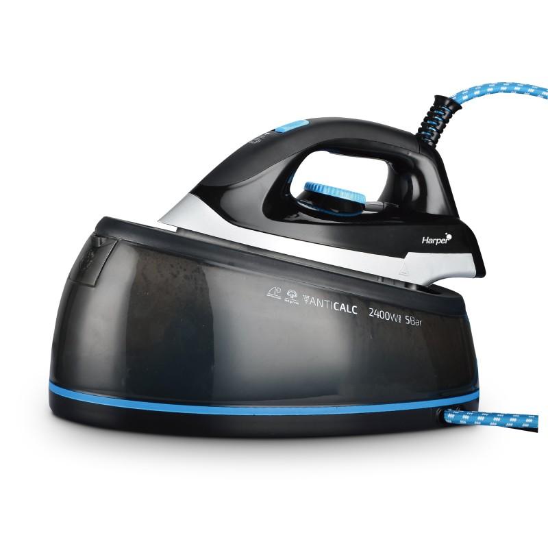 Harper - Cv_aquapro55 - Centrale Vapeur 5 Bars - 2400w - Réservoir 1,8l - Semelle Céramique