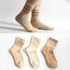 1 Pair Woman Winter Sock Breathable Socks Sweat-absorbent Cotton Fashion Casual Hosiery Portable Soft Footwear Accessory