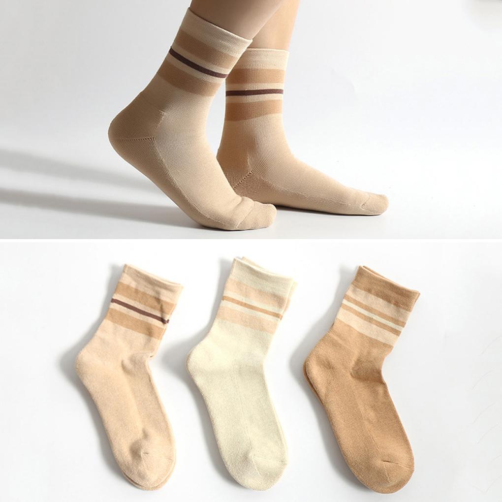 1 Pair Woman Winter Sock Breathable Socks Sweat-absorbent Cotton Fashion Casual Hosiery Portable Soft Footwear Accessory