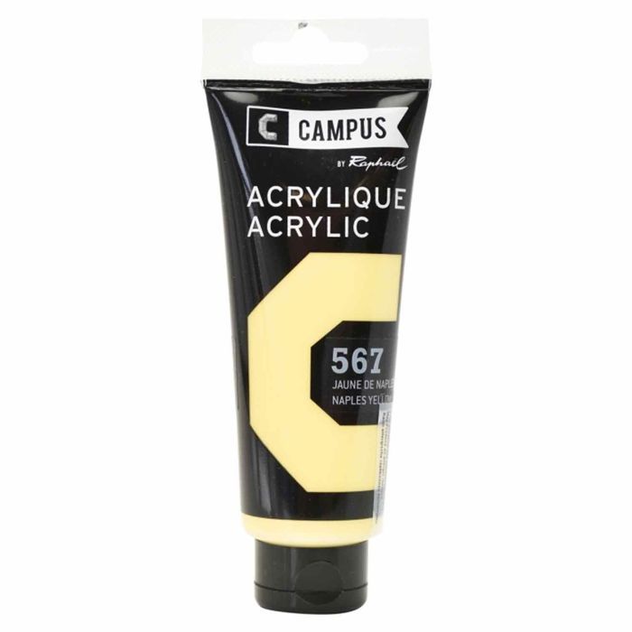Peinture acrylique 100 ml - Jaune de Naples n°667