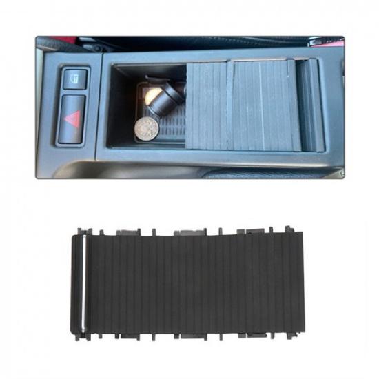 Black Central Water Cup Holder Roller Blind Cover For BMW 3 Series E46 1998-04
