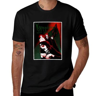 Vampires Movie Poster Tshirt Water Resistant Casual Tshirt