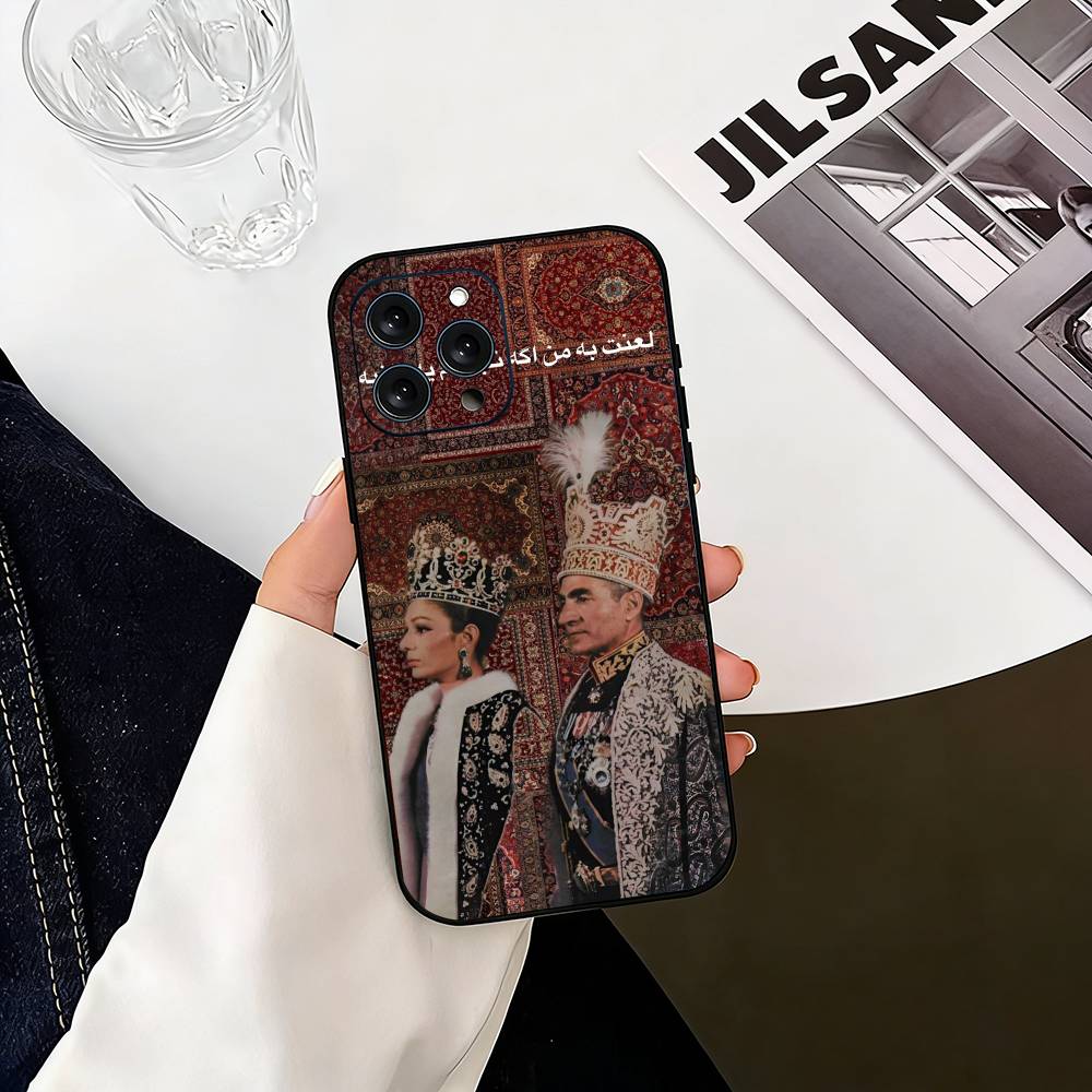 

Mohammad R-Reza Pahlavi-I Phone Case For iPhone 17,16,15,14,13,12,11 Plus,Pro Max,XS,Soft Silicone Black Cover iPhone14Plus