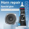 15/50/110ml Schwarz Lautsprecher Reparaturkleber Schaumstoffseite Staubkappe Gummisicke Verklebung Sicke Risse Starker Klebstoff