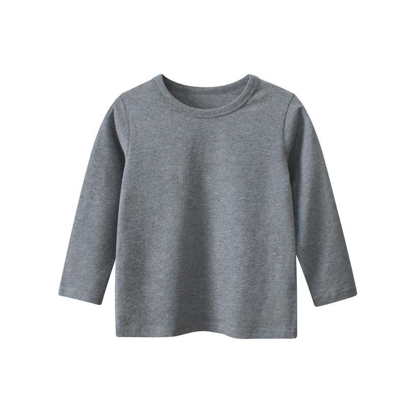 Children’s Basic Long Sleeve Tee Kids & Toddler Round Neck Cotton T-Shirt for Boys & Girls