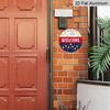 2D Flat Aluminum Independence Day Style Welcome Sign Wall Decoration, Available In Various Sizes, Firework Pattern. Suitable for Living Rooms