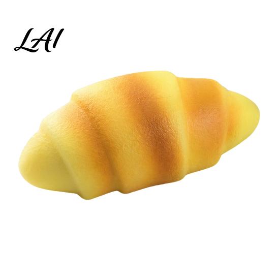 Croissant Stress Relief Toy Squeeze Toy Simulated Bread Sensory Fidget Home Office Worker Relaxation Desk Portable