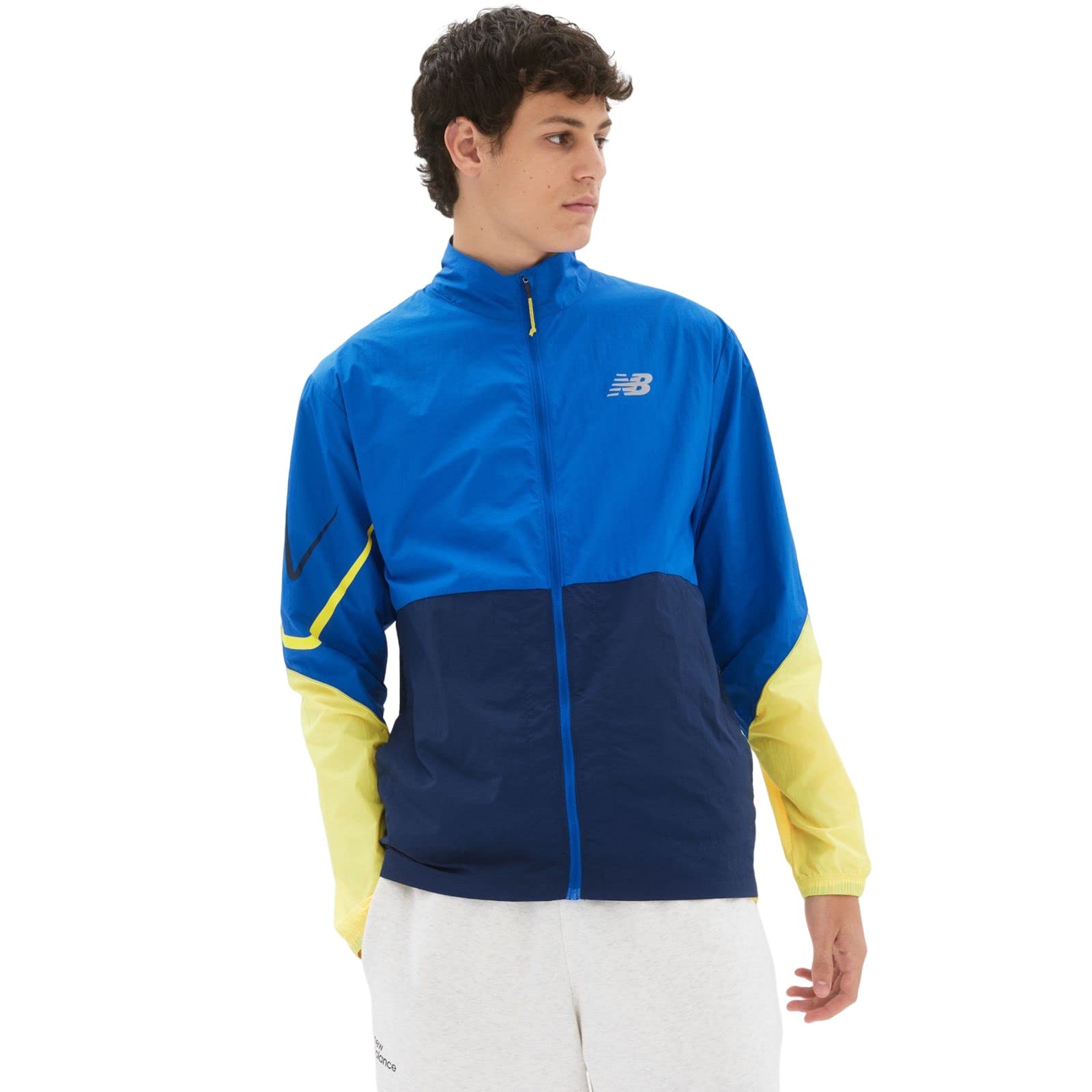 

Куртка Impact Run Graphic Woven MJ21265 L [New Balance] CO(кобальт)