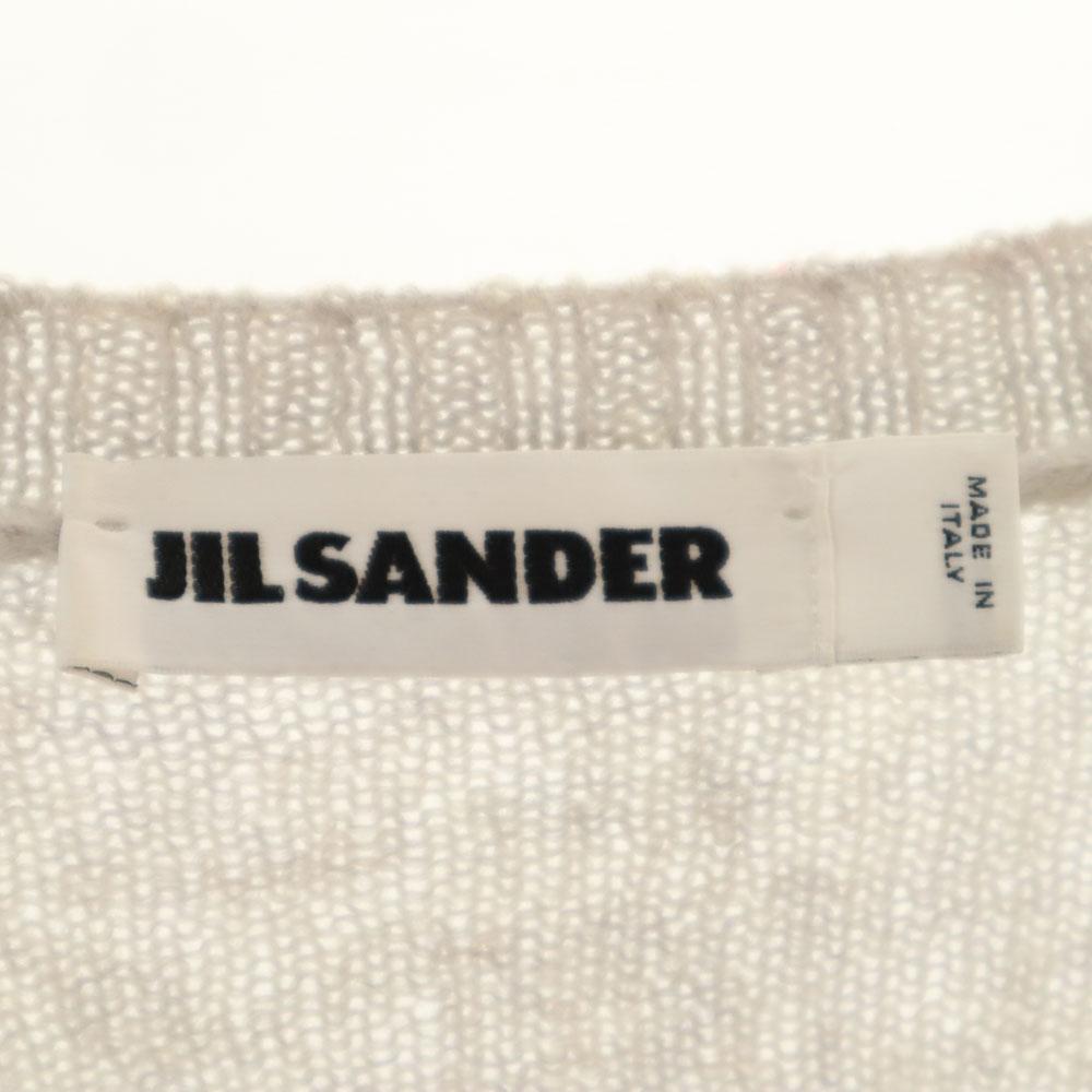JIL SANDER Made in Italy Wool Blend Long sleeve sweater 46 gray Men's Used