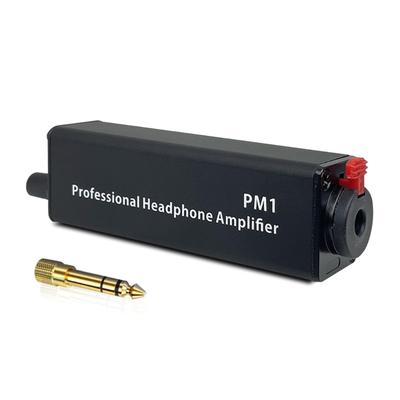 High Fidelitys Headphone Amplifier, Rechargeable with 3.5mm 6.35mm Input, for Enhances On Stage Sound Monitoring