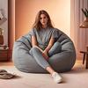 1pc Comfortable Soft Bean Bag Chair Sofa Cover, Lazy Sofa Cover, Suitable for Camping and Home Decoration, Excluding Built-in Padding.