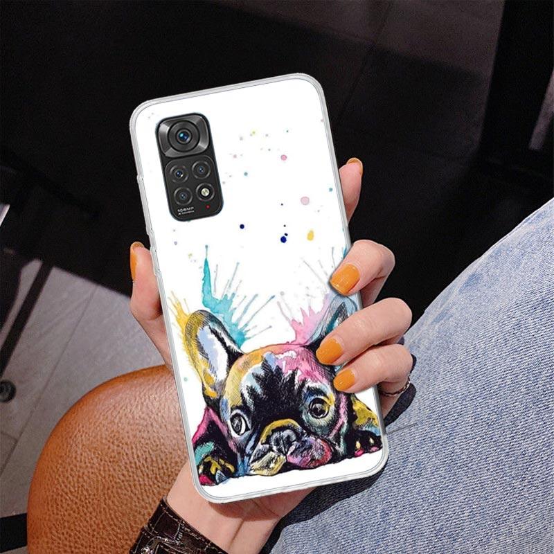 French Bulldog Dog Pug Phone Case For Xiaomi Redmi Note 15 14 13 12S 12 11 Pro Plus 14S 11S 11E 10 10S 11T 5G Personalized Cover