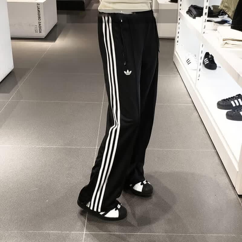 Женские вязаные длинные брюки Adidas AD-KB2467 A/XL чёрный