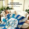 1PC Sheffield Wednesday Football Club Custom Name Patterned Flannel Blanket Suitable For All Seasons for Home Decor Warmth and Comfort Gifts Holiday P
