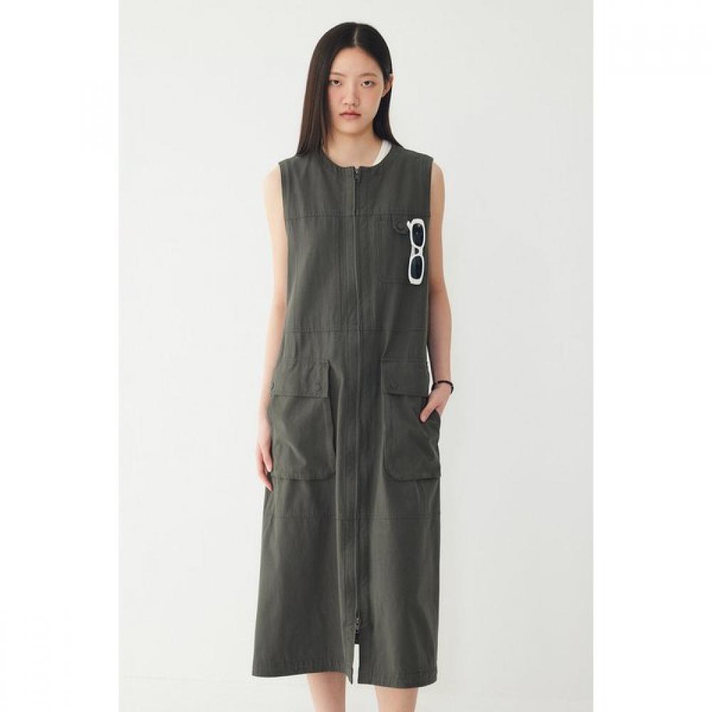 Studio Tomboy Cargo Pocket Sleeveless Dress 9106241223ar