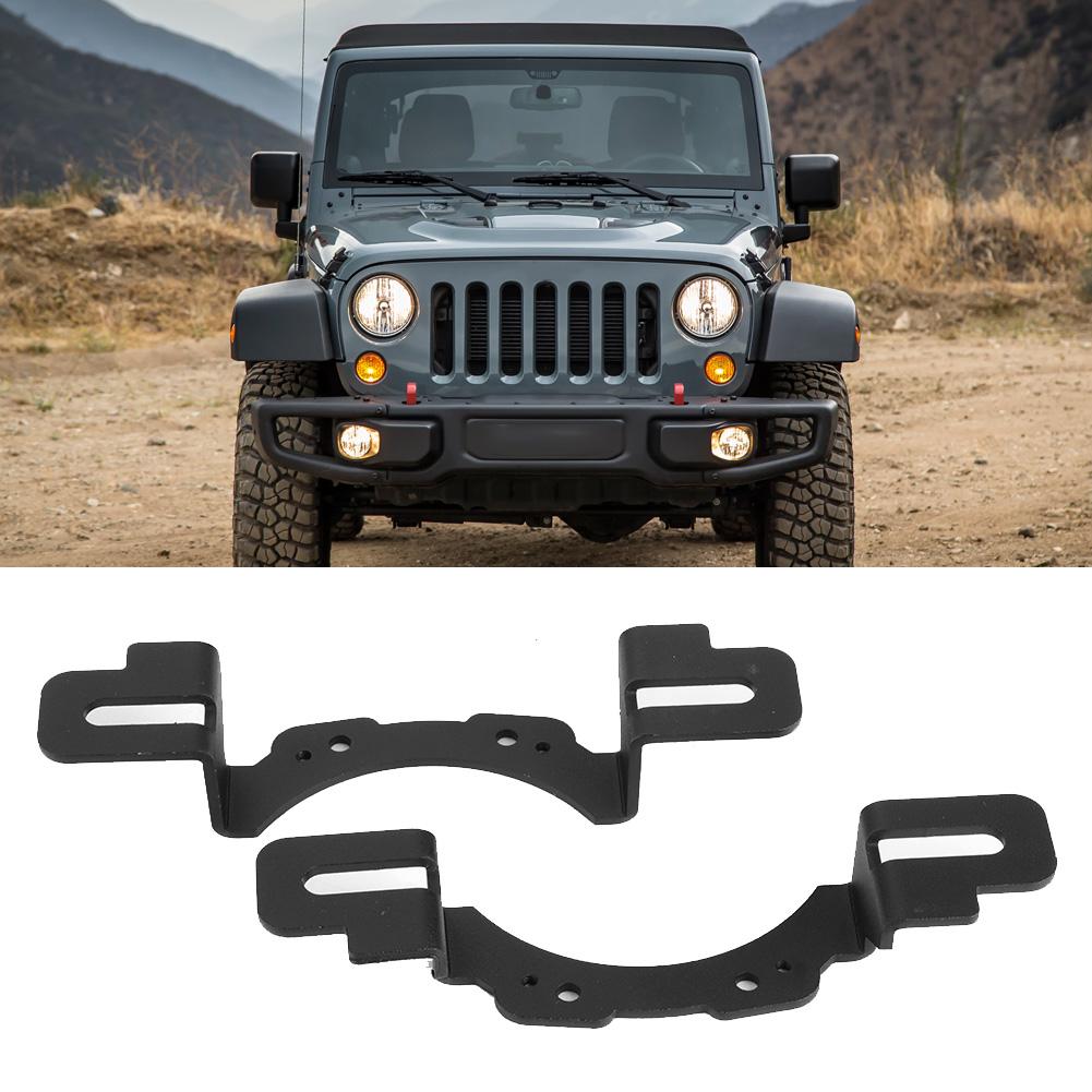 4in Front Bumper Foglight Mounting Bracket Fit for Jeep Wrangler JK 10th Anniversary