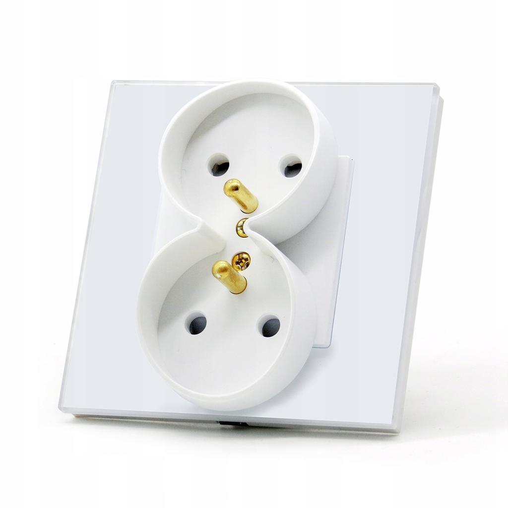 Double Socket Insert 230V White RTX SH