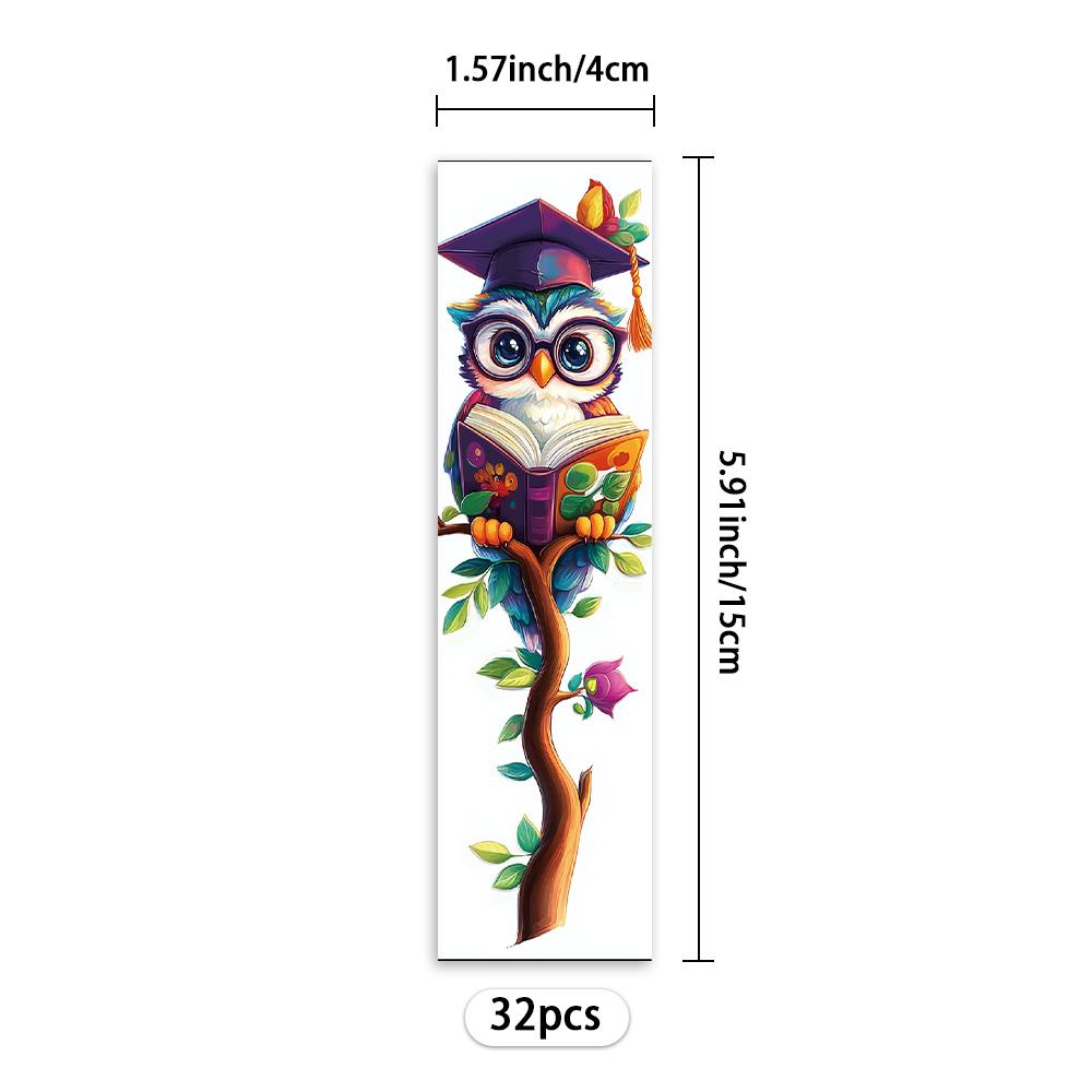 32pcs, Funny Animal Bookmarks, Back to School Season, Christmas, Halloween, Suitable for Teachers, Readers, and Birthday Gifts.