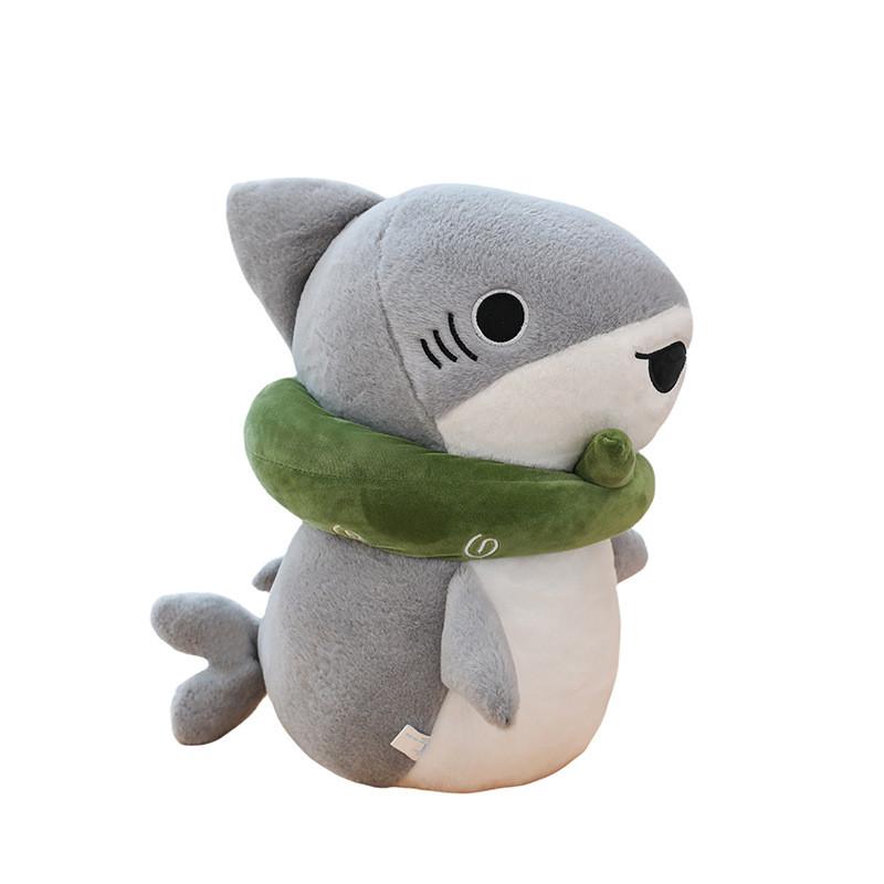 Plush Shark Toy Large Size Cuddle Pillow Gift For Kids Bedroom Decor 22cm