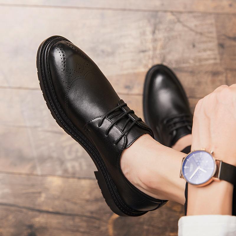 Flat Casual Men's Leather Shoes Comfortable Classic Minimalist Style Leisure Business Party Office Wedding Groom Shoes 38-46 Hot