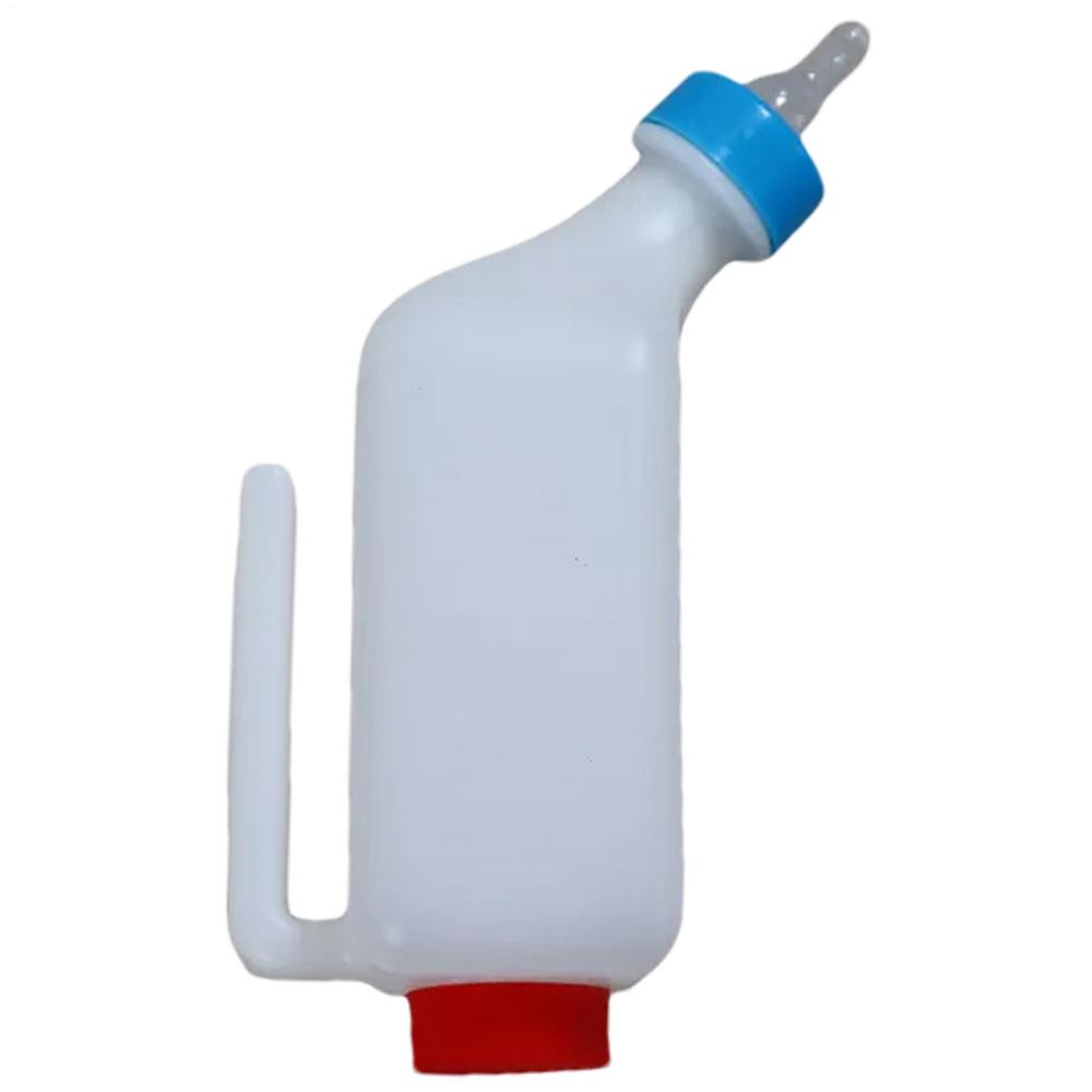 Lamb Milk Bottle Lamb Bottle Milk Bucket Hangable Milk Feeder with Clear Scale Soft Nipple Goat Bottle Lamb Feeder Bottle