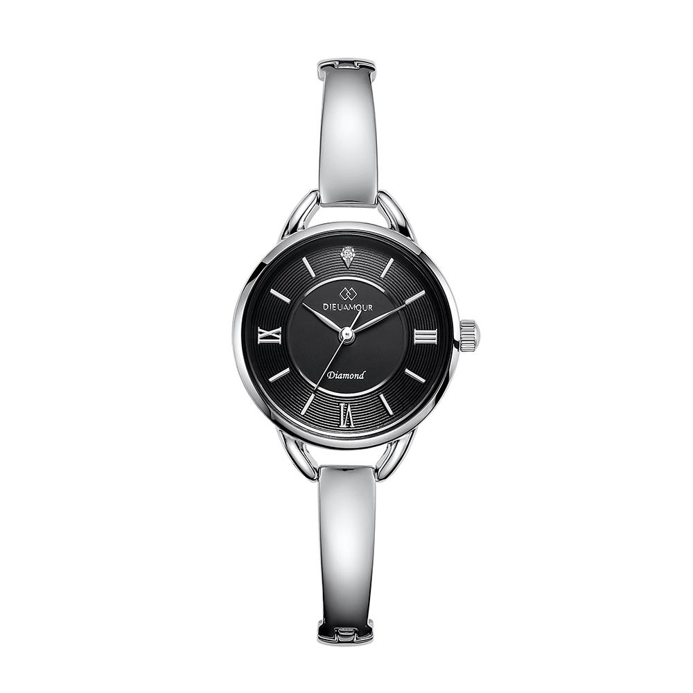 Diyuamoleu Women'S Metal Band Watch Daw3502-Sb Diamond Watch