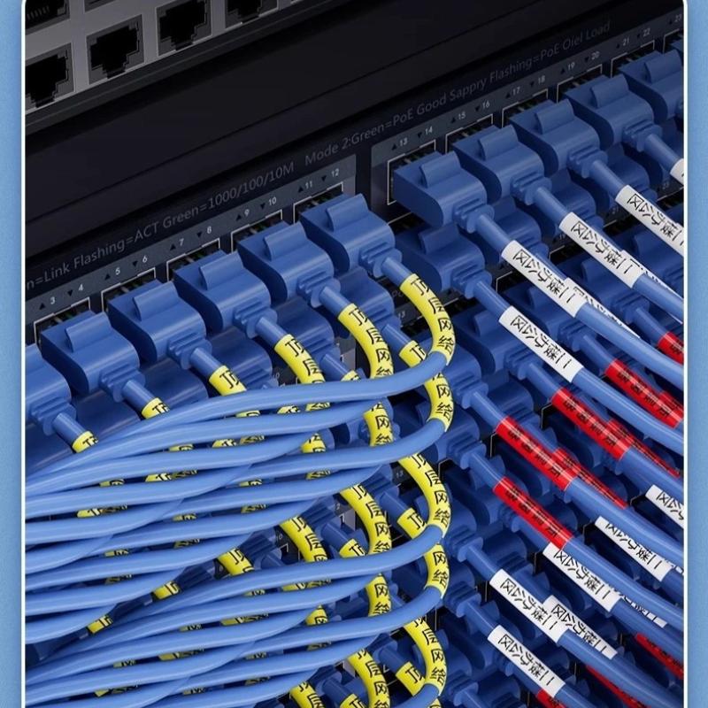 Niimbot M2/M3/Z401/B32 Winding Label Network Cable Paper with Protective Film Optical Fiber Sticker Waterproof Self-Adhesive