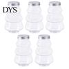 Plastic Beverage Containers 5Pcs Christmas Tree Shaped Bottle, 500ml Food Grade Clear Packaging Container for Bottles Cold Drink Coffee, Leak