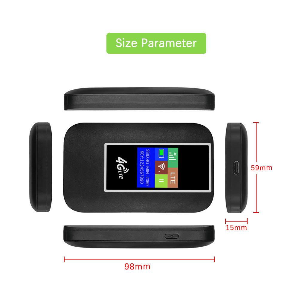 4G Portable LTE WiFi Router with SIM Card Compatibility