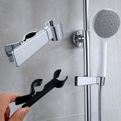 Universal Clip-on Shower Head Holder Adjustable Shower Sprayer Bracket Clamps Bathroom Slide Bar