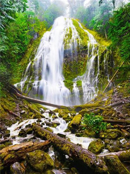 Square/round Diamond Painting Mosaic Waterfall Scenery Home Decor Diamond Embroidery Natural Mountain Landscape Picture