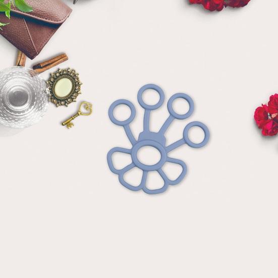 Finger Puller Silicone Five Finger Exerciser Hand Grip Strengthener Finger Trainer Extensor Fitness Equipment Forearm Tools