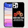 Triathlon Swim Bike Run Phone Case for Apple iPhone 17 Air 16 15 Plus 14 + 13 Mini 12 11 Pro Max 7 8 SE 16Max Soft Shell Cover C