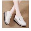 Thick Soled Sponge Cake Small Leather Shoes for Women, Low Top Shoes, Single Shoes, Fashionable Casual Shoes
