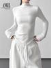 French Style Women's Luxury Knit Base Layer: 2025 Slim-Fit Long-Sleeve Top for Winter