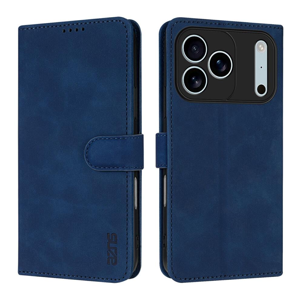 (iPhone 17 Pro Max, Blue) For iPhone 17 Pro Max Case PU Leather Wallet Phone Cover