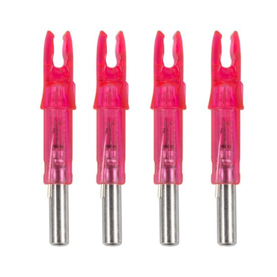 4Pcs Lighted Nocks Ultra-Bright High Visibility Easy To Install Universal Fit Arrows Archery Hunting Luminous Nocks Accessories