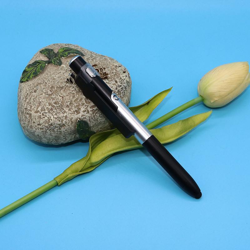 4-In-1 Multifunction Ballpoint Pen Led Light Foldable Phone Stand Night Reading Writing Pencil For Office School Students