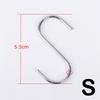Stainless Steel S-Shape Hook Multi-function Kitchen Bedroom Railing S Hanger Hook Clasp Holder Hooks Hanging Clothes Rack