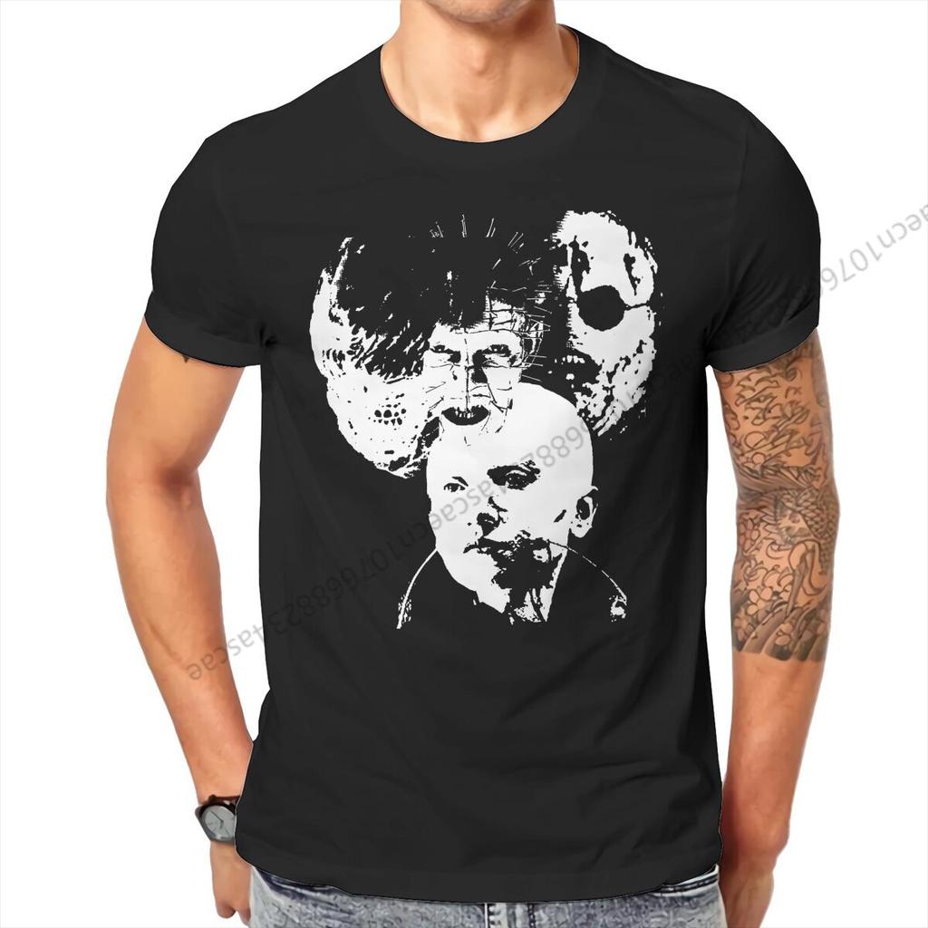 Hellraiser Horror Movie Icons T Shirt Homme Unisexs Tshirt Cotton Unisex Tops
