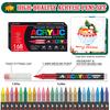 168 Colors/set Brush Tip Acrylic Paint Pens Markers for Rock Painting Ceramic Glass Wood Mugs Metal Fabric Easter Art supplies