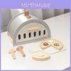 Wooden Fun Simulation Pizza Oven Model Children Toy Set For Role Playing