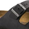 Women's/Men's Birkenstock Arizona Oiled Leather Narrow Black Sandals for a Narrow Foot Oiled Leather (0552113)