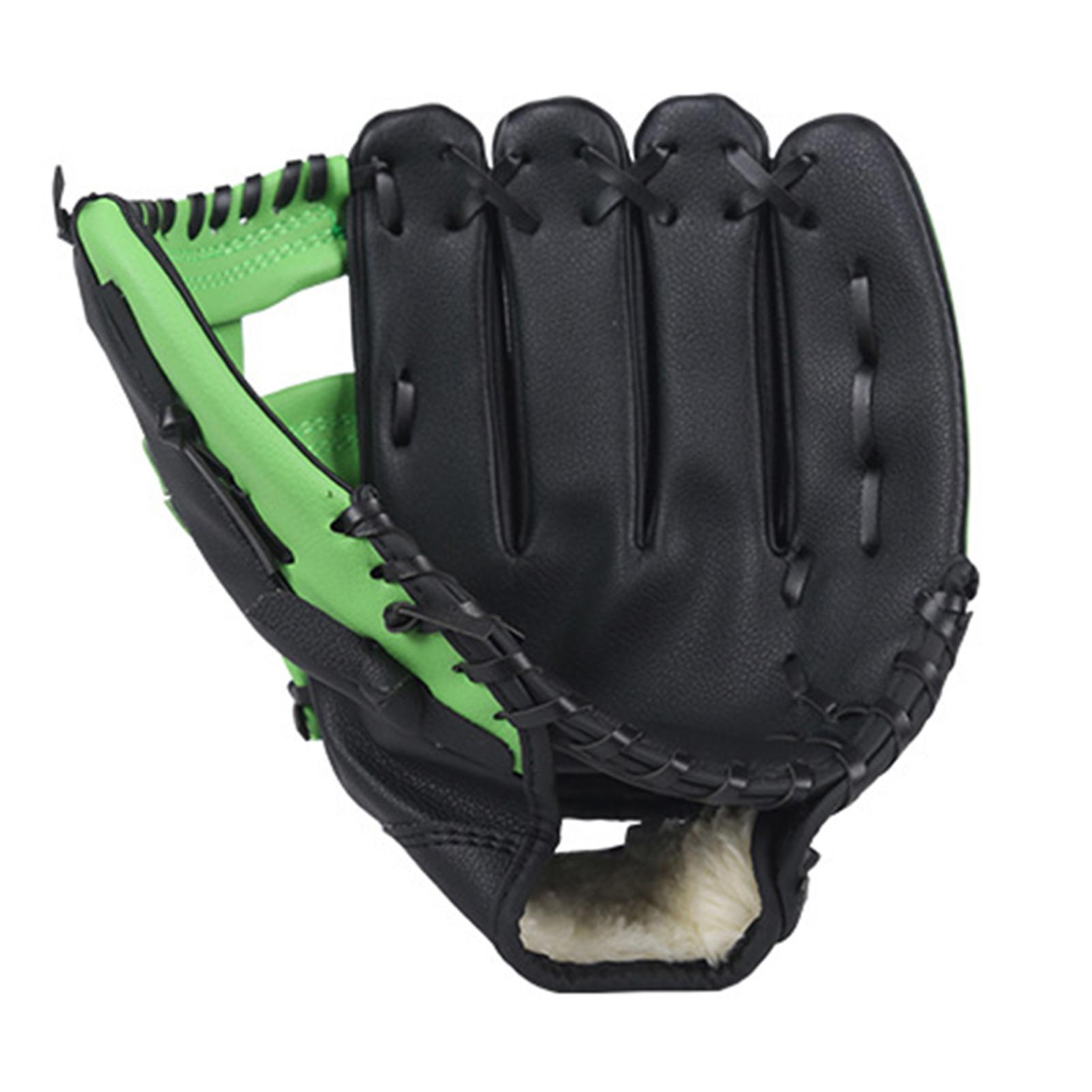 

Бейсбольна рукавичка 10,5 11,5 дюймів для лівої руки 10.5 inch чорний/зелений