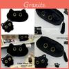 Cute Black Cat Pen Bag With Spacious Storage For School And Travel